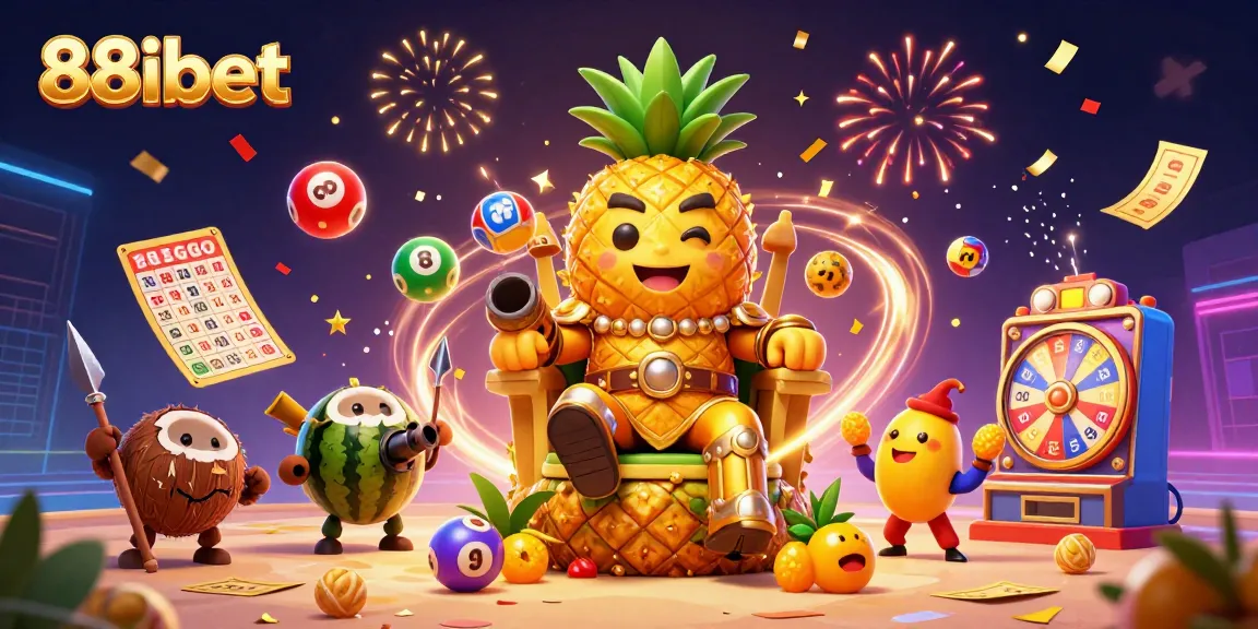 Experience excitement at 88ibet with golden ticket games and vibrant lottery balls.