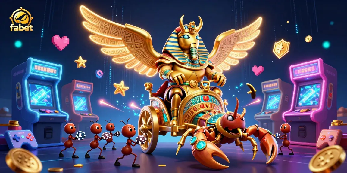 Engage in fabet gaming action with dynamic characters and vibrant gambling elements.