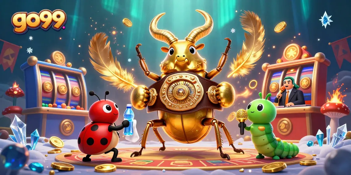 Engage with go99 in a vibrant online gaming arena featuring dynamic characters amid casino excitement.