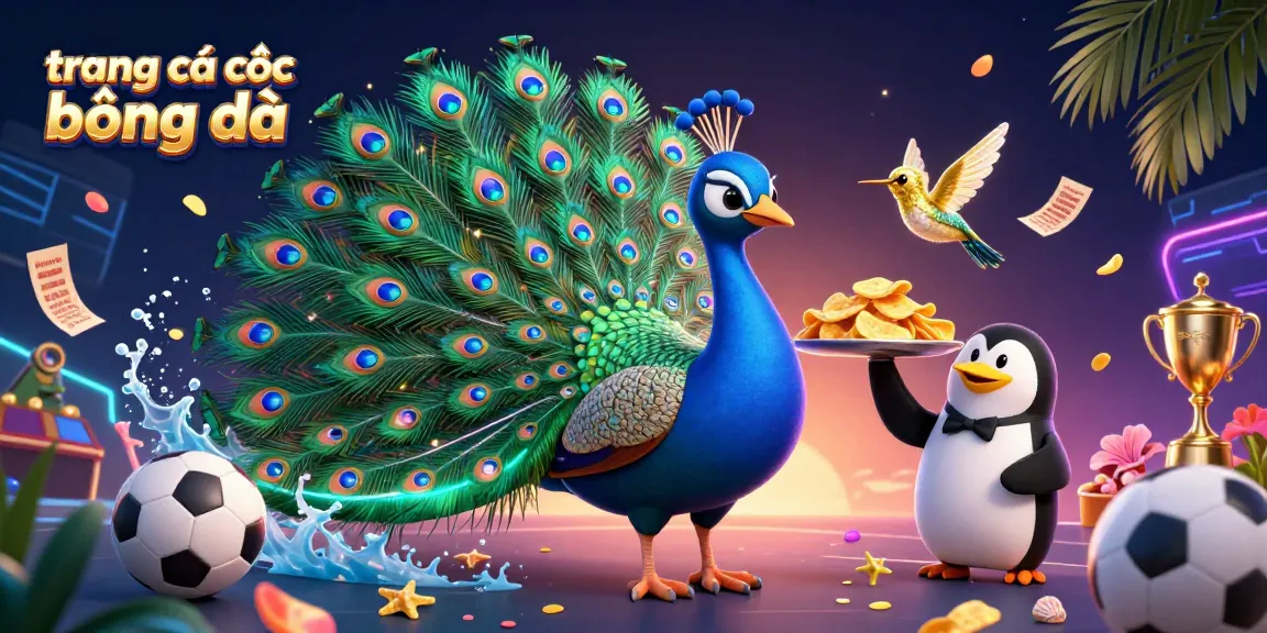 Experience the thrill of trang cá cược bóng đá with vibrant 3D illustration showing dynamic betting activities.