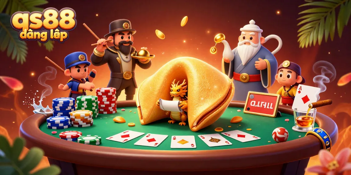 Engage with the thrilling qs88 đăng nhập experience in an immersive cartoon casino scene.
