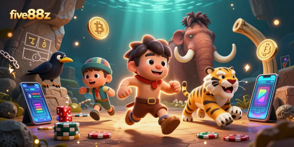 Engage with five88z at an innovative online gaming adventure with vibrant crypto elements.