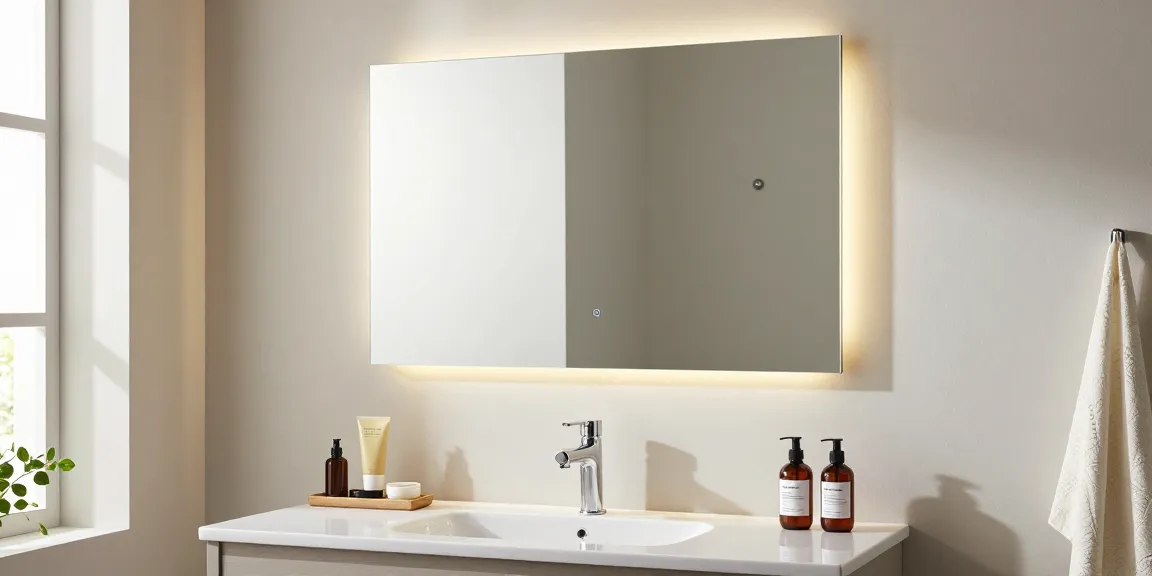 A stylish oglinda baie showcased in an elegant bathroom setup, perfect for online shopping reviews and best deals on digital marketplaces.