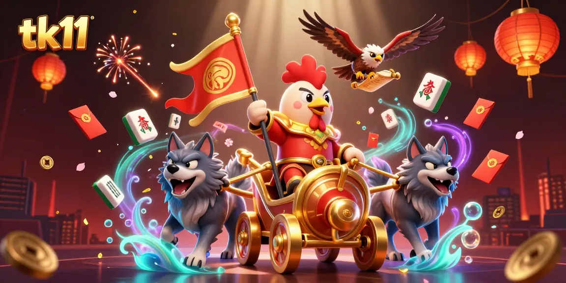 Experience exciting adventures at tk11 with a dynamic casino illustration featuring vibrant characters and gaming elements.