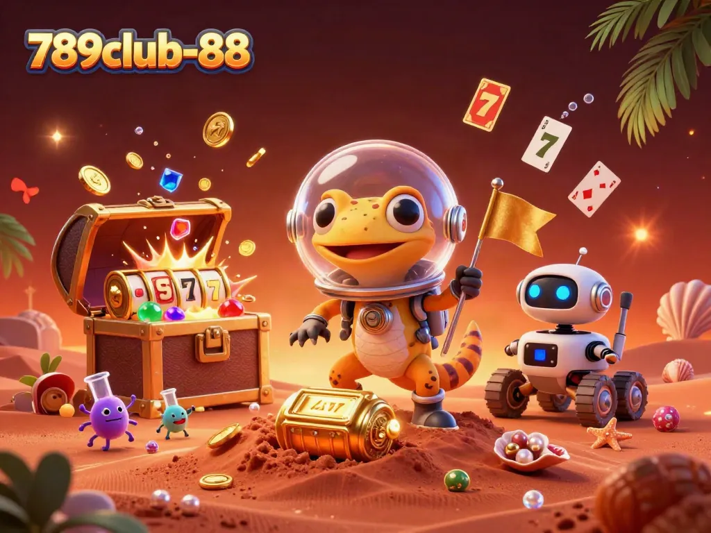 Experience the excitement of gambling with 789club-88 in a colorful 3D casino universe.