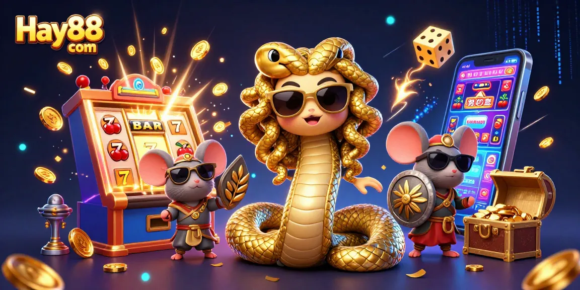Experience the excitement of Hay88 com's vibrant casino world with thrilling game elements and characters.