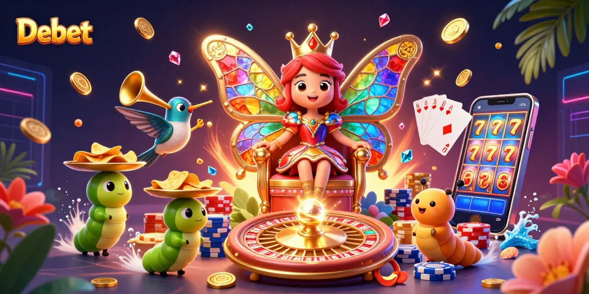 Experience Debet's captivating casino world with dynamic characters and thrilling gaming elements.