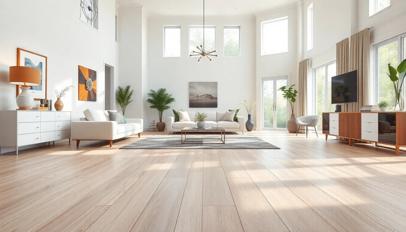 Enhance your home with luxury vinyl plank flooring displayed in an elegant living space.