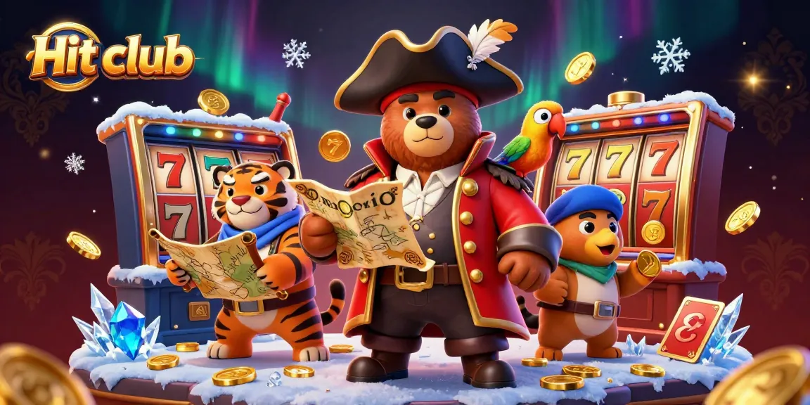 Spin and win at Hit club with vibrant 3D characters and dynamic casino elements.
