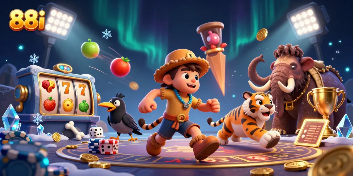 Experience exciting slot games at 88i with vibrant visuals and dynamic features in a lively casino setting.